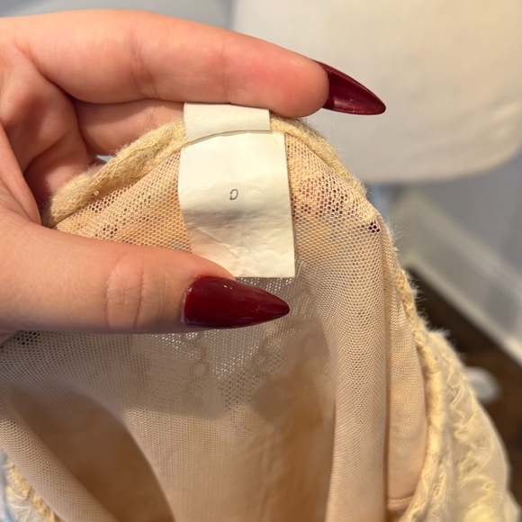 Zimmerman Cream Lace Long Sleeve Bodysuit XS - Picture 6 of 6